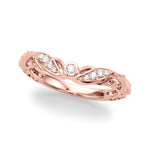Load image into Gallery viewer, Vintage Wedding Band - 14Kt Rose - Natural SI1-SI2, G-H - 51359-W