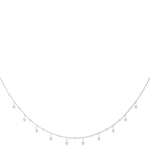 Load image into Gallery viewer, Bezel Set Link Necklace - 14Kt White - 1 1/3 CT - Lab Grown VS-SI1, E/F/G - 60030-11/3