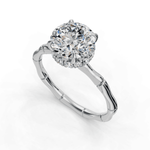 Load image into Gallery viewer, Brilliant Floral Diamond Ring - 18K White Gold - Size 3.25.