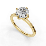 Load image into Gallery viewer, Radiant Solitaire Diamond Ring Prong - 14K Yellow Gold - Size 3.25.