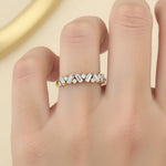 Load image into Gallery viewer, ROUND BAGUETTE STACK BAND - 14Kt Yellow - L0235R-MX-0.5.