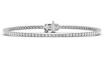 Load image into Gallery viewer, 2 CTW LGD Tennis Bracelet - 14Kt White - 12 CTW - L0265B-RD-12.