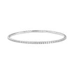 Load image into Gallery viewer, 1 CTW LGD Flexible Half Bangle - 14Kt White - 10 CTW - Lab Grown VS-SI1, E/F/G - L0412B-RD-10