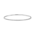 Load image into Gallery viewer, 1 CTW LGD Flexible Half Bangle - 14Kt White - 10 CTW - Lab Grown VS-SI1, E/F/G - L0412B-RD-10.