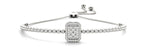 Load image into Gallery viewer, CLUSTER ADJUSTABLE BRACELET - 14Kt White - Lab Grown VS-SI1, E/F/G - 70571
