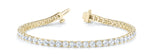Load image into Gallery viewer, 4-Prong Lab Grown Diamond Tennis Bracelet - 14Kt Yellow - 7 CTW - Lab Grown VS-SI1, E/F/G - LGBR001-7
