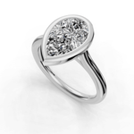 Load image into Gallery viewer, Classic Solitaire Diamond Ring Bezel - 14K White Gold - Size 6.75.
