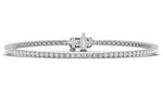 Load image into Gallery viewer, 2 CTW LGD Tennis Bracelet - 14Kt White - 12 CTW - L0265B-RD-12
